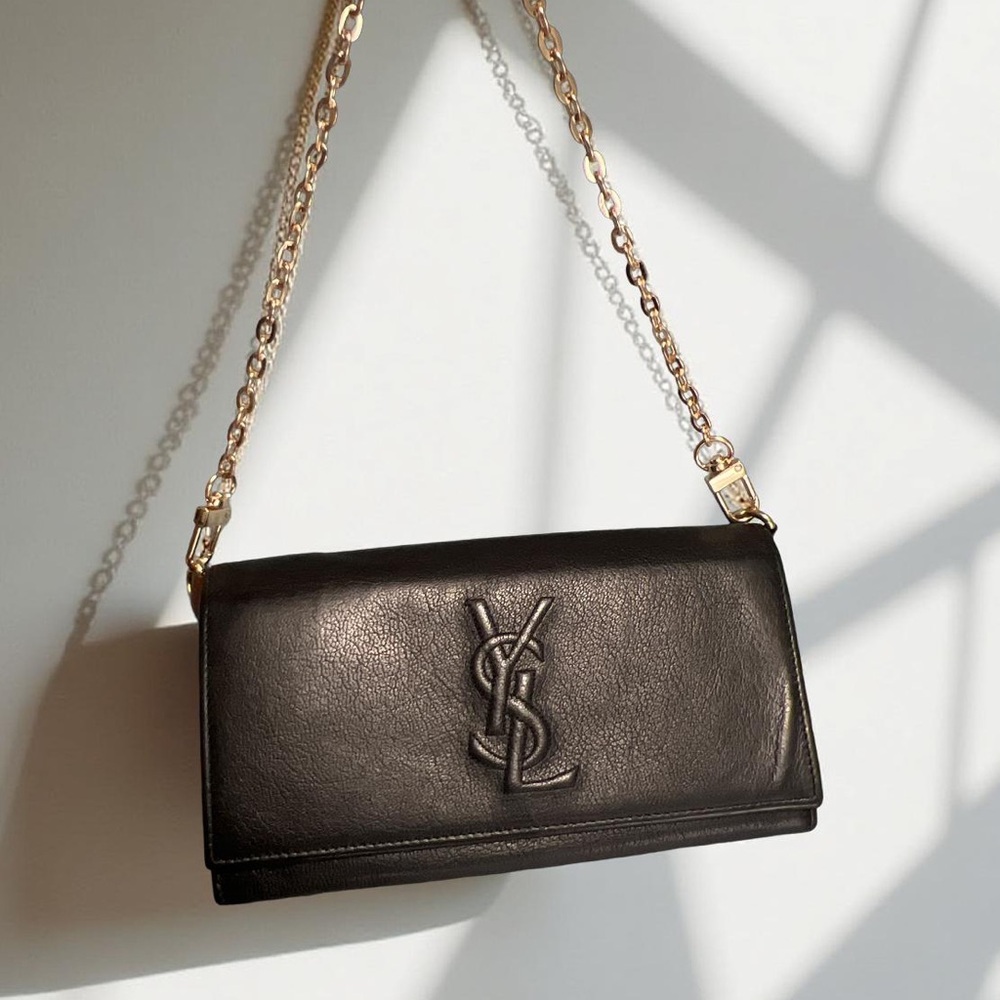 Yves Saint Laurent Wallet w/ Unbranded Chain and insert